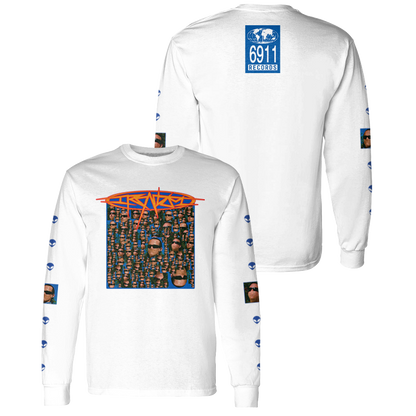 IRONTOM Alien White Long-Sleeve front and back