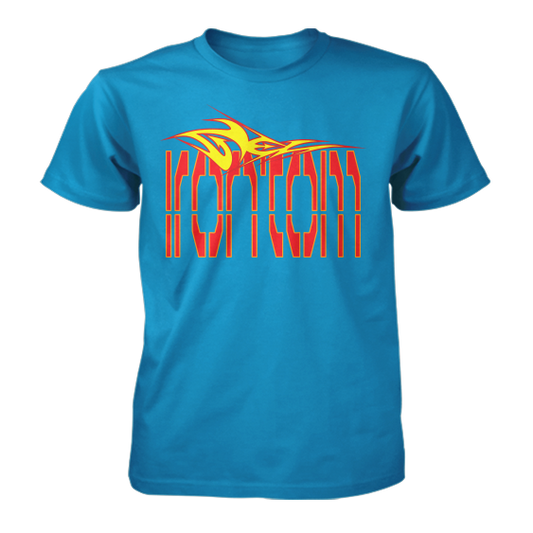 Blue Color T-Shirt with IRONTOM text on front 